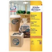 Avery Brown kraft rectangular Product Labels (recycle)
