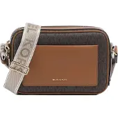 Michael Kors for woman. 32R5G5VC9B Brown monogrammed shoulder bag (OSFA), Casual, Polyester