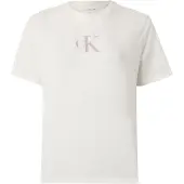 Calvin Klein Jeans Paita 'Classic' vaaleanpunainen / valkoinen