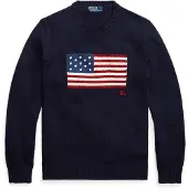 Ralph Lauren The Iconic Flag Sweater - Navy - XS