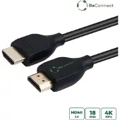 Microconnect ReConnect HDMI 2.0 -kaapeli, jossa 4K, 3 m, musta