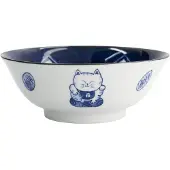 Tokyo Design Studio - Kawaii Kulho 20 cm Katt Neko 33419 Sininen