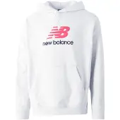New Balance Athletics French Terry Logo Hoodie - Grey - M