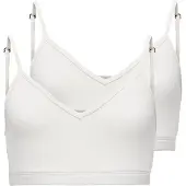 ONLY Koglola 2-Pack Padded Top Acc - White - 146-152