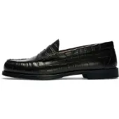 Selected Slhbilly Leather Penny Loafer - Black - 40
