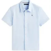 Tommy Hilfiger Stretch Oxford Shirt Ss - Blue - 176