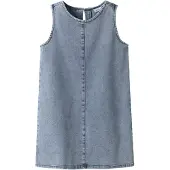 Name it Nkfamelia Sl Dnm Dress 2188-Gy T - Blue - 128