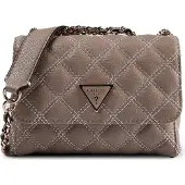 GUESS Olkalaukku 'GIULLY II' beige / valkoinen