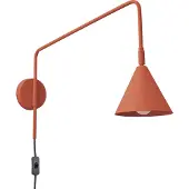 Sollux Nox seinävalaisin E14 61cm punainen okra