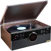 Technaxx TX-137 Audio levysoitin hihnavetoisena Musta - Puu (4850)