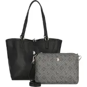 U.S. POLO ASSN. Ostoskassi 'Malibu' harmaa / musta