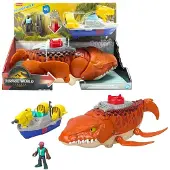 Fisher-Price Jurassic World Rebirth Aquachomp Chase Mosasaurus Dinosaur Toy Playset - Multi/patterned - ONE SIZE