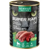 Rafi 24x400g Sterilised Cat helmikana & ankansydän Super kissanruoka