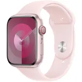 Apple Watch 45 mm -urheiluranneke, Vaaleanpunainen, M/L