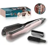 Cecotec Suoristusrauta Air AirLisse 2in1 ForceDry Musta. 1000W Ilmavirta 197 m/s 2 Magneettipäätä Ilman Kiharoita