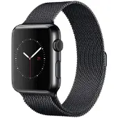 SKALO Milanese Loop Apple Watch Series 7-9 41mm - Musta