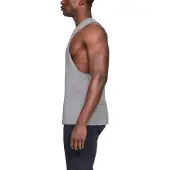 Under Armour Ua Left Chest Cut Off Tank - Grey - XXL