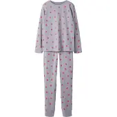 Name it Nkfnightset Lavender Hearts Noos - Purple - 122-128