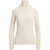 Ralph Lauren Stretch Jersey Turtleneck - Cream - XL