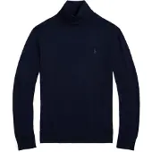 Ralph Lauren Washable Wool Turtleneck Sweater - Navy - S