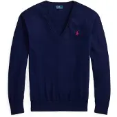 Ralph Lauren for woman. 211972105005 Navy Parkside Jersey (S), Casual, Cotton, Long sleeve