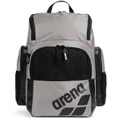 Arena Urheilureppu 'ONE GO BACKPACK 35L' beigenharmaa / musta