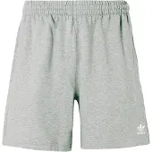 Adidas Housut 'ESS' meleerattu harmaa / valkoinen