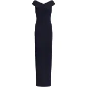 Ralph Lauren Plshd Crepe-Gown - Navy - 46