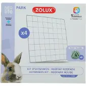Zolux Kanin taikakuution lisäosat Nlife Habitat, metallia, 4 kpl