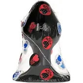 All Black Vinyl Anal Plug 16 cm