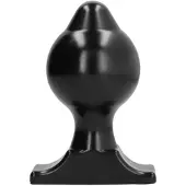 All Black Vinyl Anal Plug 17 cm