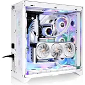 Thermaltake CTE E600 MX, Midi Tower, PC, Valkoinen, ATX, EATX, mikro ATX, Mini-ITX, SPCC, Karkaistu lasi, 16,6 cm (CA-1Y3-00M6WN-00)