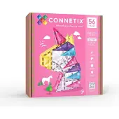 Connetix Magneettiset Rakennuspalikat Glitter Yksisarvinen 56 Osaa