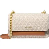 Michael Kors Olkalaukku konjakki / beigenharmaa / offwhite