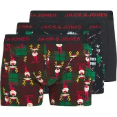 Jack & Jones Bokserishortsit 'JACRudolph' laivastonsininen / ruosteenruskea / punainen / musta