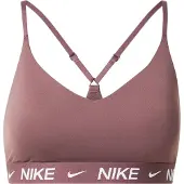 Nike Urheilurintaliivit 'Indy' ruskea / valkoinen