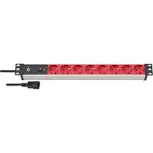 Brennenstuhl BN-1390007118 Alu-Line 8-tie 19' pistorasia kytkinrasialle