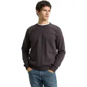 Tom Tailor Printed Crew Neck Sweater - Grey - XXL