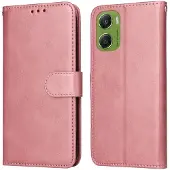 SKALO Motorola Moto G06 4G PU-nahka Lompakkokotelo - Pinkki