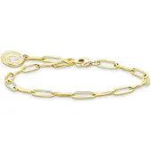 Thomas Sabo Charm Club Charmista gold pink enamel keräilyrannekoru X0286-427-39-L17
