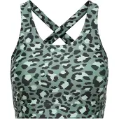 Only Play Onpmille-2 Aop Sports Bra - Green - XS