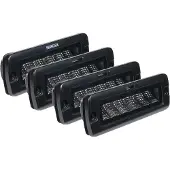 Purelux Työvalo Black Flush-Mount Slim - 20 cm / 30W / Leveä, 2 kpl