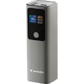 Verbatim 27 000mAh Charge ‘n’ Go varavirtalähde, 2x USB-C PD 3.1 140W, USB-A 18W, hopea