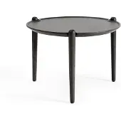 Design House Stockholm Aria soffbord Musta tammi, Ø50x37 cm