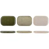 Bloomingville Addison Plate - Khaki green - 22.5X1.5X14.5CM