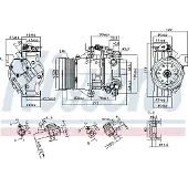 Nissens Kompressori, ilmastointilaite 89443