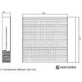 Blue Print Raitisilmasuodatin , ADBP250060 - Mg - Zs