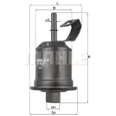 MAHLE ORIGINAL Polttoainesuodatin Mahle, KL 434 - Toyota - Avensis