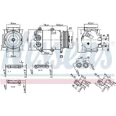 Nissens Kompressori, ilmastointilaite 890392