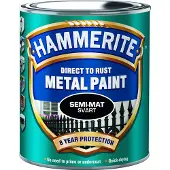 Hammerite Vasaralakka puolihimmeä musta 750 ml